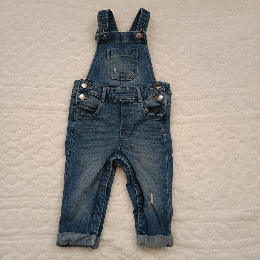 Old Navy Infant Unisex 18-24 Months Denim Overalls